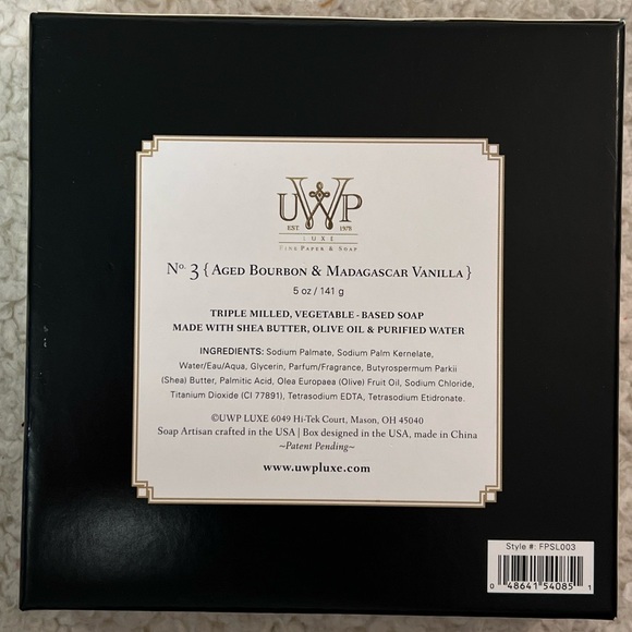UWP Up with Paper Artisan Crafted LUXE Fine Soap w/ Shea Butter Boxed Soap Trio - Picture 9 of 10